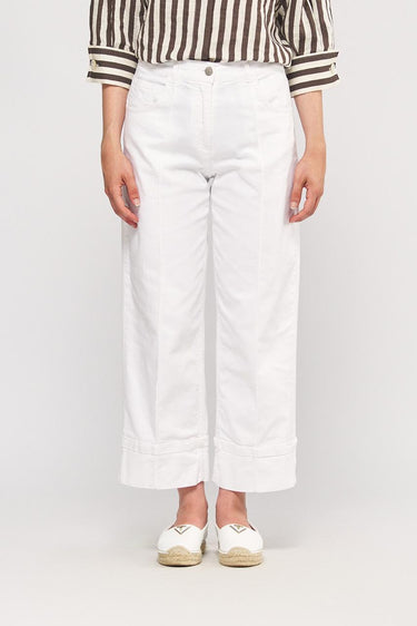 Garment-dyed stretch cotton bull trousers PD0117220658