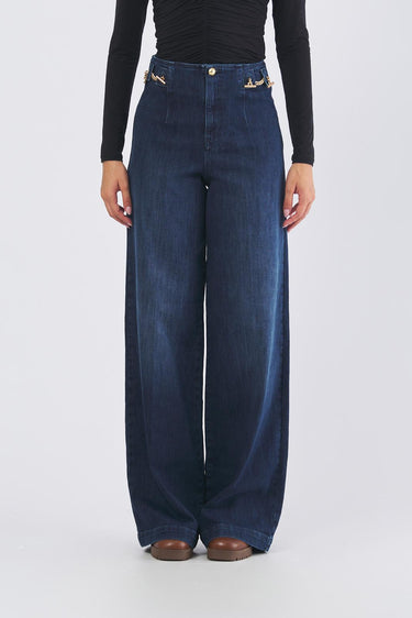 Jeans STAFF gamba larga STAFF 0473 LAVAGGIO BLU SCURO NENETTE 