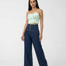 Crop Top Rinascimento con Fibbia Decorativa Slim Fit CFC0127712003 B411 VERDE MENTA RINASCIMENTO 