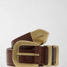 Cintura da Donna in Pelle Naturale Marrone BW9282 P5430 CHOCOLATE GUESS 