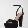 Sandali in suede Hitten FLPHIT SUE03 BLACK GUESS 