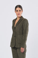 Blazer BINO 252504606 velluto a coste stretch BINO 252504606 005 CACHI SCURO EMME MARELLA