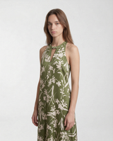 Abito in Twill di Seta PBPSALICE 261122123 002 FLOREALE VERDE PENNY BLACK 