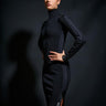 Abito AM03S56E2 di maglia AM03S56E2 EF3 NERO/MILK ELISABETTA FRANCHI 