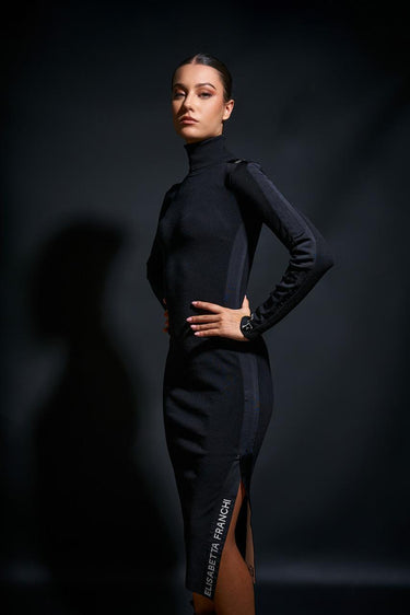 Abito AM03S56E2 di maglia AM03S56E2 EF3 NERO/MILK ELISABETTA FRANCHI 