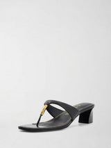 Sandalo Yaiza in pelle Nero FLJYZA LEA03 BLACK GUESS
