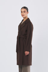 Cappotto CORTE 25250160626 drap di pura lana CORTE 25250160626 089 CIOCCOLATO WEEKEND