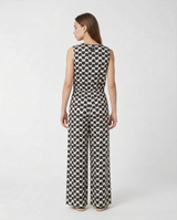 Tuta in Seta Stampata Regular Fit SMMRONCHI 26192410236 001 BLUE/NERO MAX MARA 