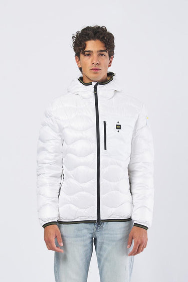 Giubbotto wave 25WBLUC03074-006355 100 BIANCO OTTICO BLAUER 