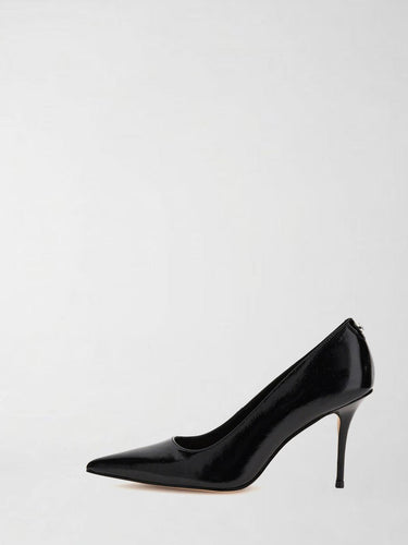Décolleté Prindy in Pelle Verniciata Nera FLFPRN LEP08 BLACK GUESS 