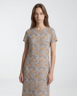 Abito in Crêpe de Chine di Seta Stampata WKDCRESPO 26152210426 011 IBIZA AZZURRO WEEKEND 