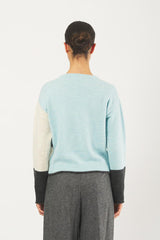 Maglia EDITOR 252536630 fil. macumba elite+lurex EDITOR 252536630 004 AZZURRO+GRIGIO EMME MARELLA 