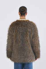 Giacca PACCI c/bordi in maglia PACCI 0615 TABACCO NENETTE