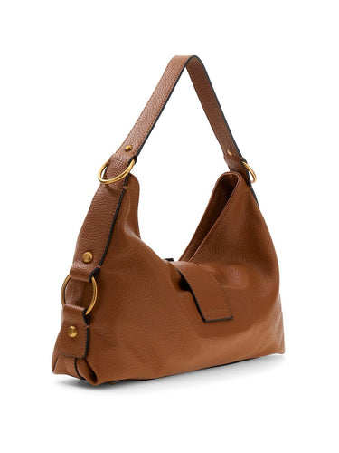 BORSA A TRACOLLA CAMDEN EFFETTO PELLE MARTELLATA HWBB93 08180 COGNAC GUESS 
