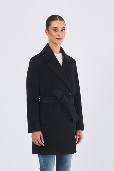 Cappotto ERSILIA 252301608 drap lana cachemire ERSILIA 252301608 003 NERO MARELLA 