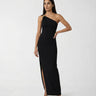 Abito Elisabetta Franchi Red Carpet Monospalla Slim Fit AM43B62E2 110 NERO ELISABETTA FRANCHI 