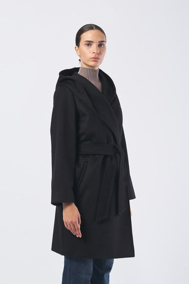 Cappotto NEWMANG 25260160616 drap pura lana NEWMANG 25260160616 013 NERO MAX MARA 