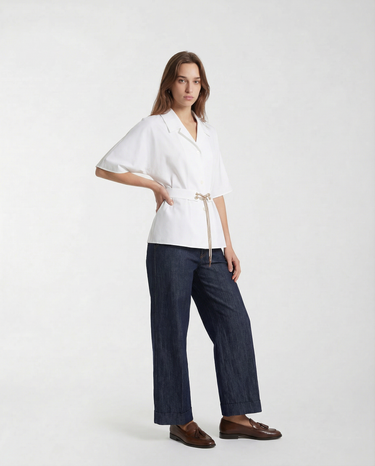Camicia in Cotone SMMCARISMA 26191110936 060 BIANCO CANDIDO MAX MARA 