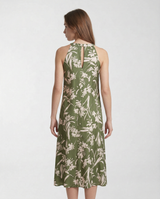 Abito in Twill di Seta PBPSALICE 261122123 002 FLOREALE VERDE PENNY BLACK 