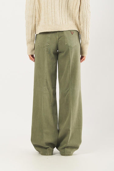 Jeans W5RA96 WFD53 palazzo W5RA96 WFD53 G831 LICHEN LEAF GREEN GUESS 