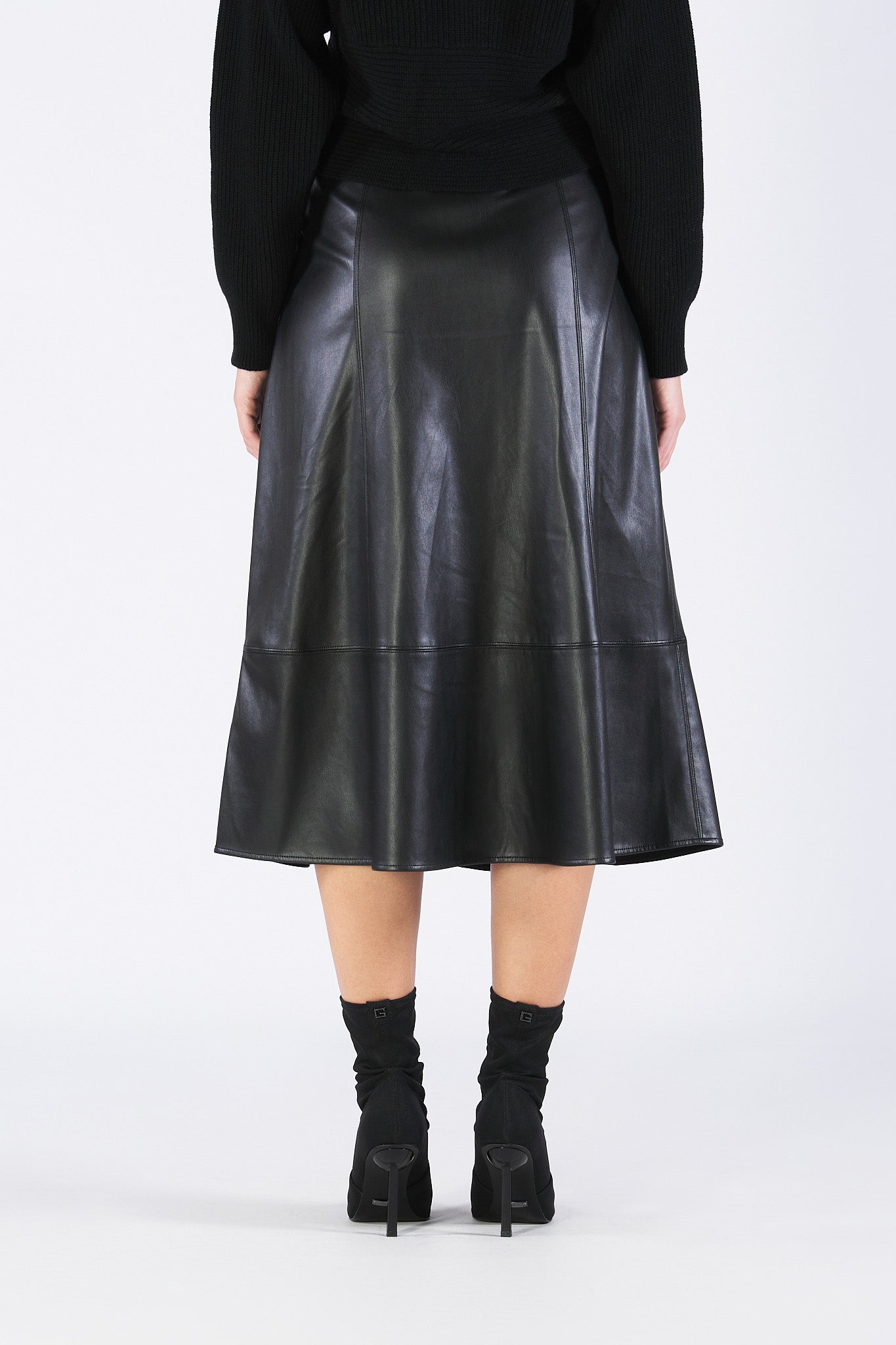Skirt SCHIZZO 23377602004 leather effect coated jersey