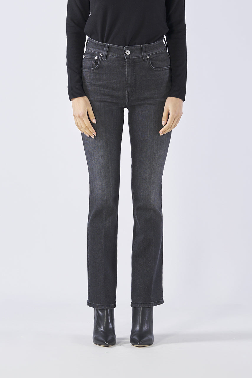 VAIMY jeans 23518601 black monostretch cotton denim in garment-treated weft